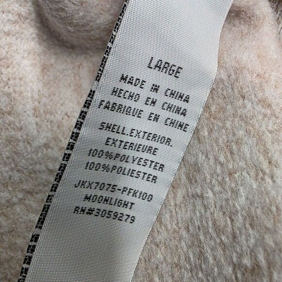 Thread & Supply Peachy Tan Moonlight Fleece Knit Jacket Size Large - Picture 8 of 9
